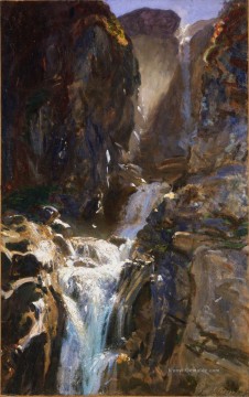 Ein Wasserfall John Singer Sargent Ölgemälde